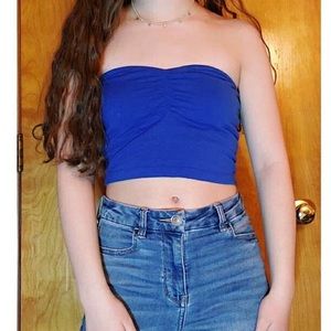 Blue Express Tube Top